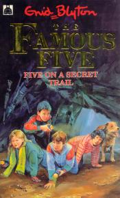 English bookcover: "Five on a secret trail"