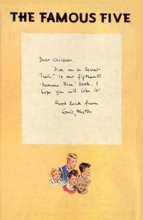 English bookcover: "Five on a secret trail"