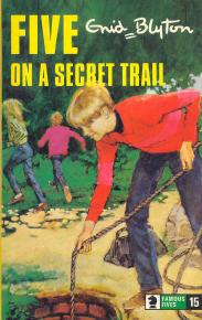 English bookcover: "Five on a secret trail"