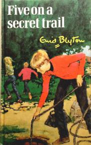 English bookcover: "Five on a secret trail"