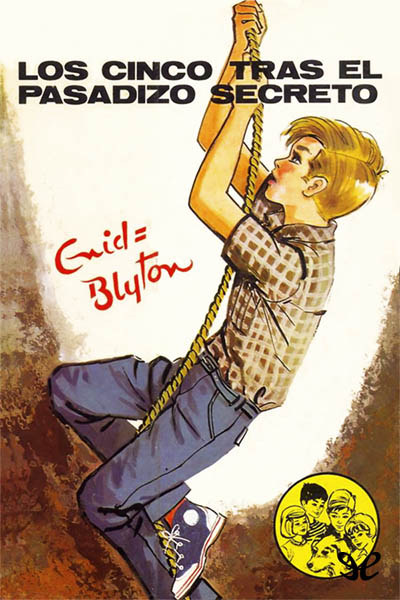 Spanish bookcover: "Los Cinco tras el pasadizo secreto"