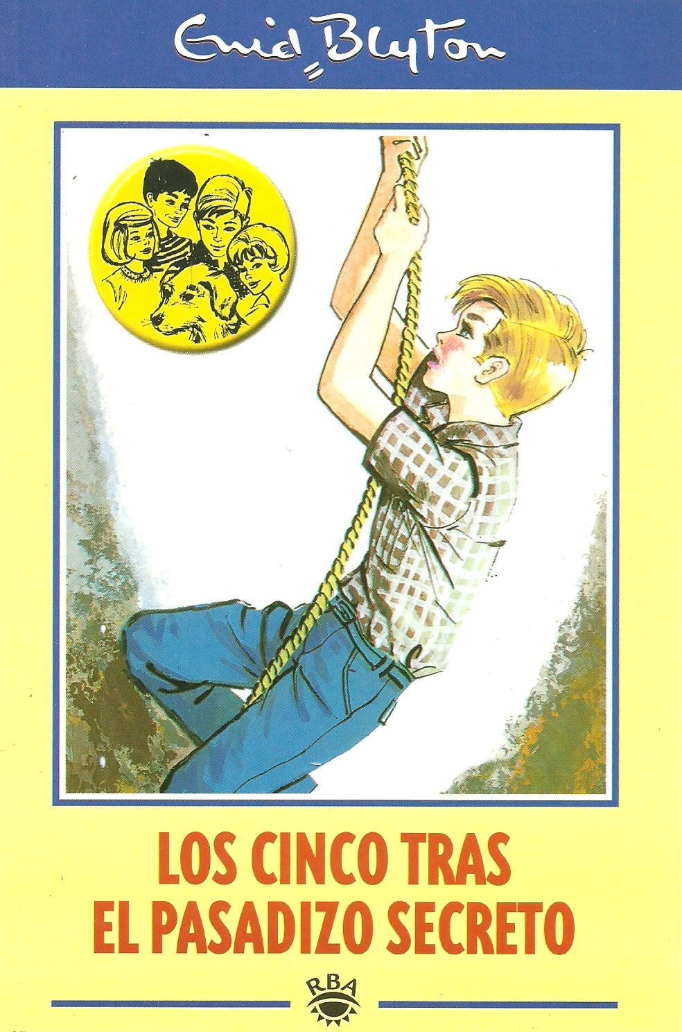 Spanish bookcover: "Los Cinco tras el pasadizo secreto"