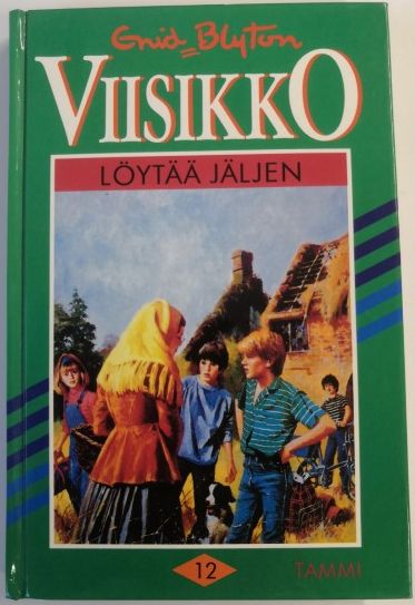Finnish bookcover: "Viisikko löytää jäljen"