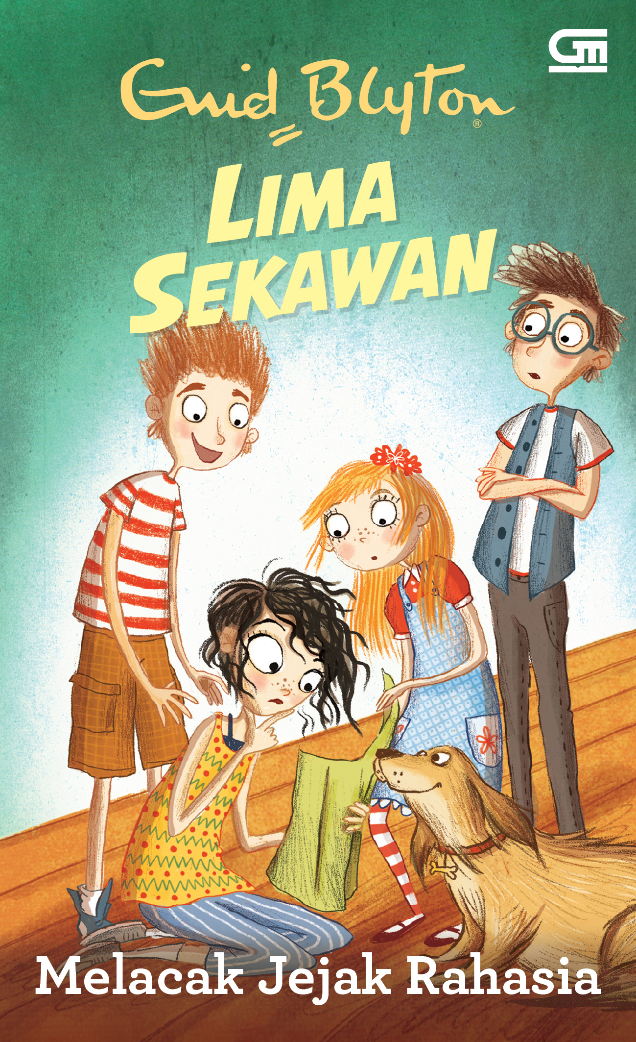 Indonesian bookcover: "Seri Lima Sekawan: Melacak Jejak Rahasia"