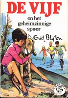 Dutch bookcover: "De Vijf en het geheimzinnige spoor"