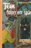Swedish bookcover: "Fem följer ett spår"