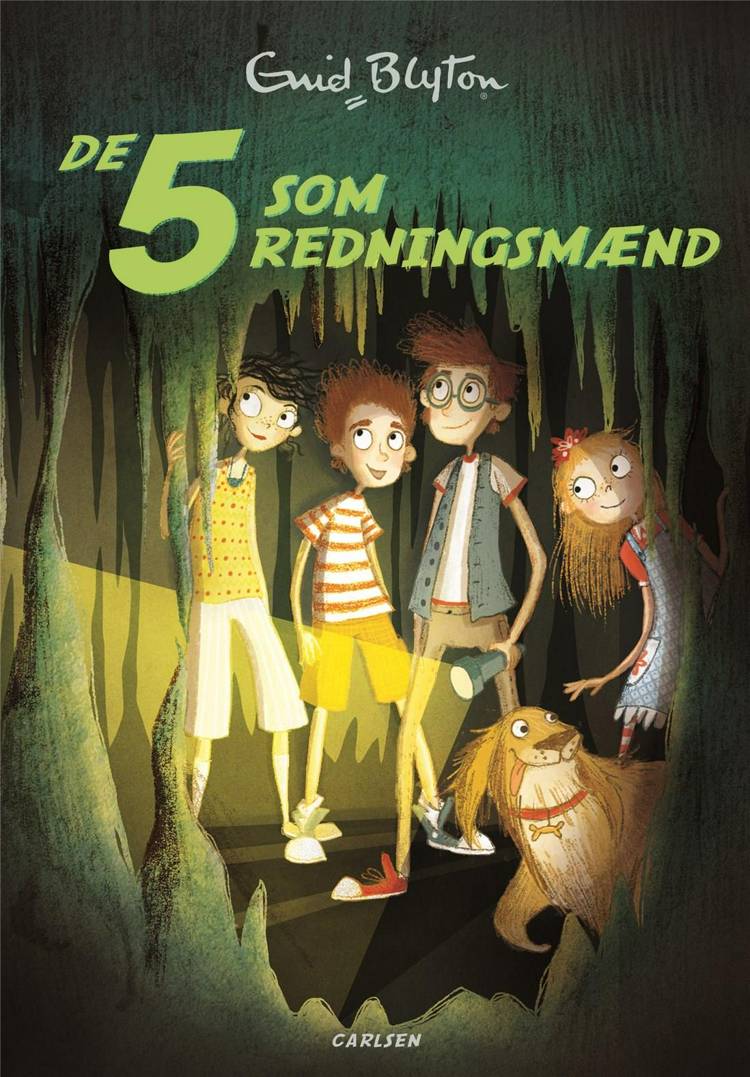 dänisches Buchcover: "De fem som redningsmænd / De 5 og de hemmelige fly"