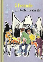 deutsches Buchcover: "Fünf Freunde als Retter in der Not"