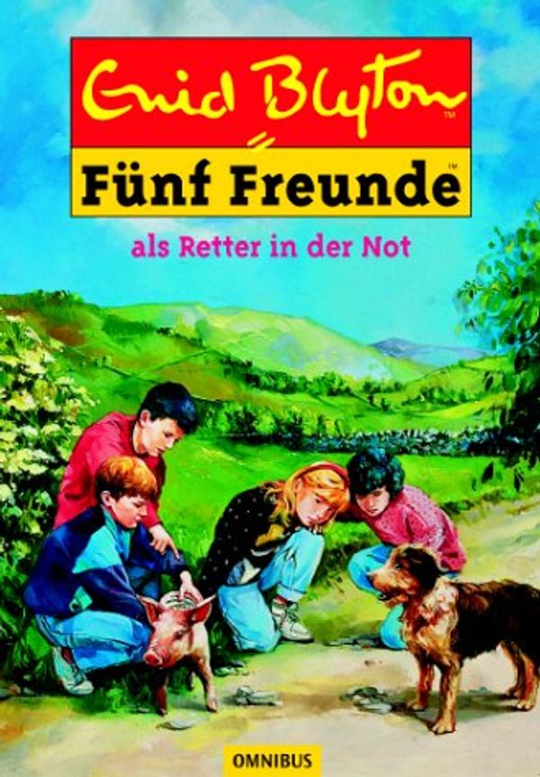 deutsches Buchcover: "Fünf Freunde als Retter in der Not"