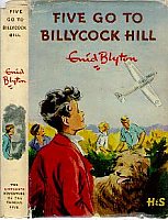 englisches Buchcover: "Five go to Billycock Hill"