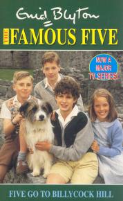 englisches Buchcover: "Five go to Billycock Hill"