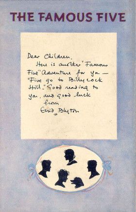 englisches Buchcover: "Five go to Billycock Hill"
