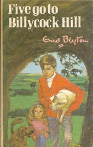 englisches Buchcover: "Five go to Billycock Hill"