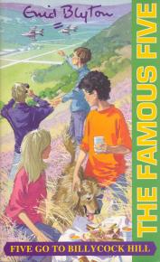englisches Buchcover: "Five go to Billycock Hill"