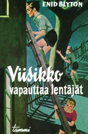 finnisches Buchcover: "Viisikko vapauttaa lentäjät"