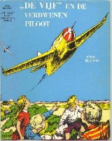 niederländisches Buchcover: "De Vijf en de verdwenen piloot"