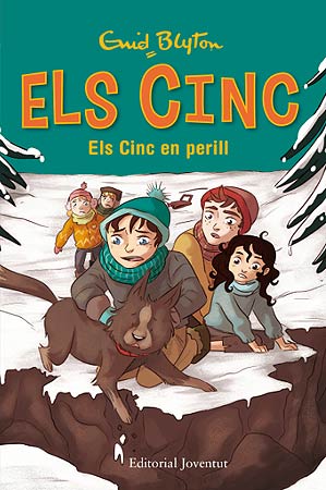 Catalan bookcover: "Els Cinc en perill"