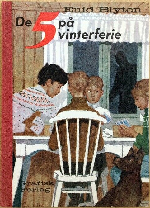 Danish bookcover: "De fem på vinterferie / De 5 på vinterferie"