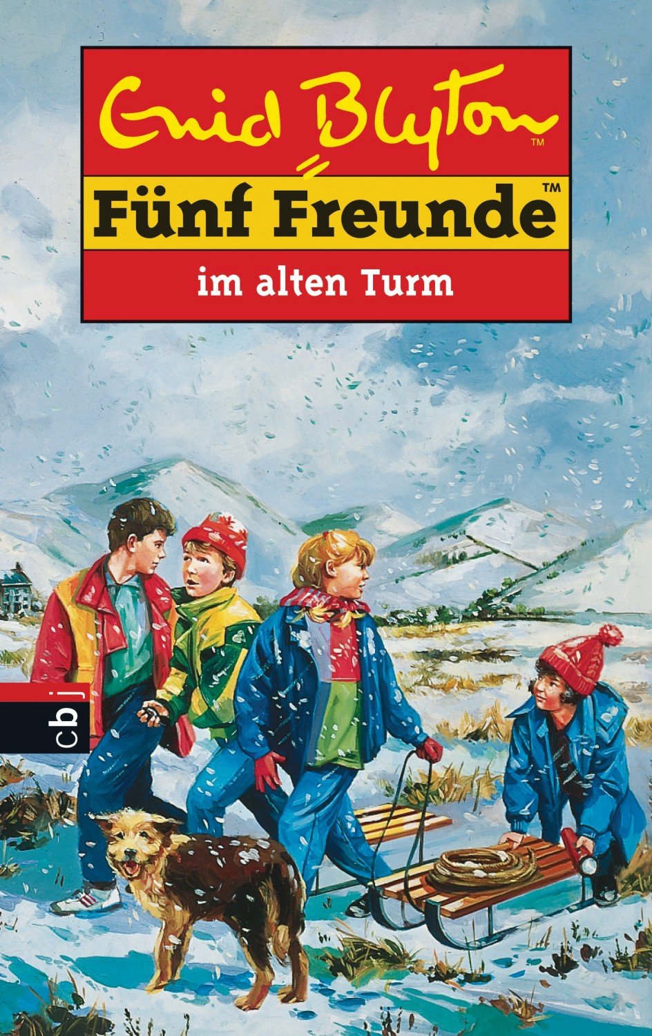 German bookcover: "Fünf Freunde im alten Turm"