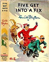 English bookcover: "Five get into a fix"