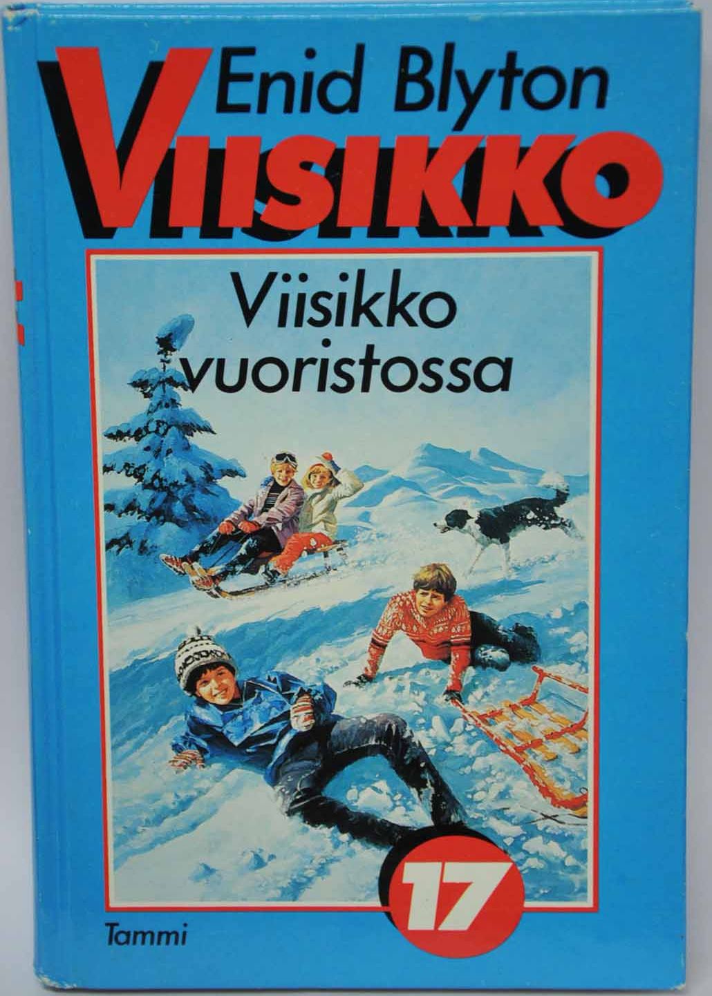 Finnish bookcover: "Viisikko vuoristossa"