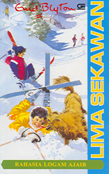 Indonesian bookcover: "Seri Lima Sekawan: Rahasia Logam Ajaib"
