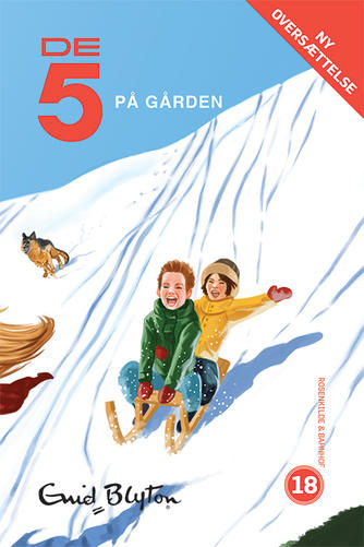 Danish bookcover: "De fem og den skjulte borg / De 5 på gården"