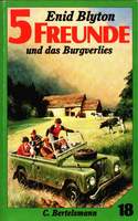 German bookcover: "Fünf Freunde und das Burgverlies"