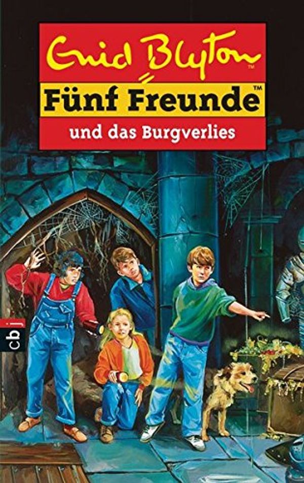 German bookcover: "Fünf Freunde und das Burgverlies"