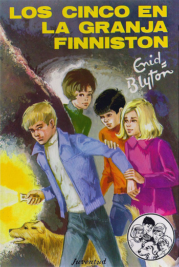 Spanish bookcover: "Los Cinco en la granja Finniston"