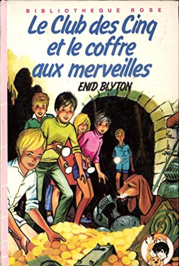 French bookcover: "Le Club des Cinq et le coffre aux merveilles / Les Cinq et le trésor du château enfoui"