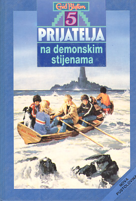 Bosnian bookcover: "Pet prijatelja na demonskim stijenama"