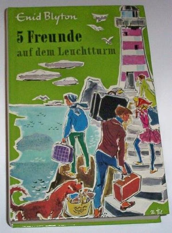 German bookcover: "Fünf Freunde auf dem Leuchtturm"
