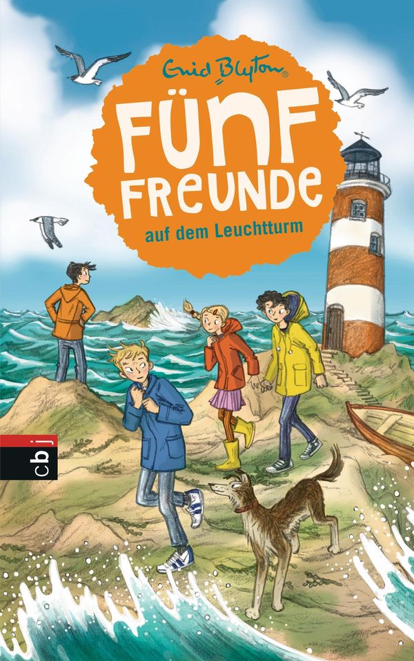 German bookcover: "Fünf Freunde auf dem Leuchtturm"