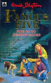 English bookcover: "Five go to Demon´s Rocks"