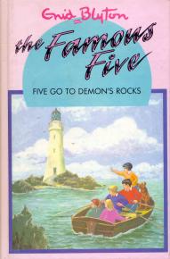 English bookcover: "Five go to Demon´s Rocks"