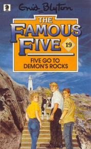 English bookcover: "Five go to Demon´s Rocks"
