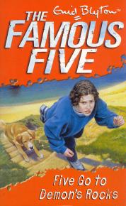 English bookcover: "Five go to Demon´s Rocks"