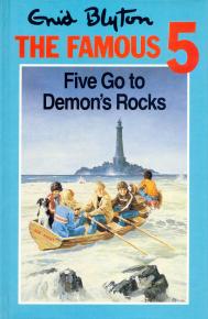 English bookcover: "Five go to Demon´s Rocks"