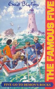 English bookcover: "Five go to Demon´s Rocks"