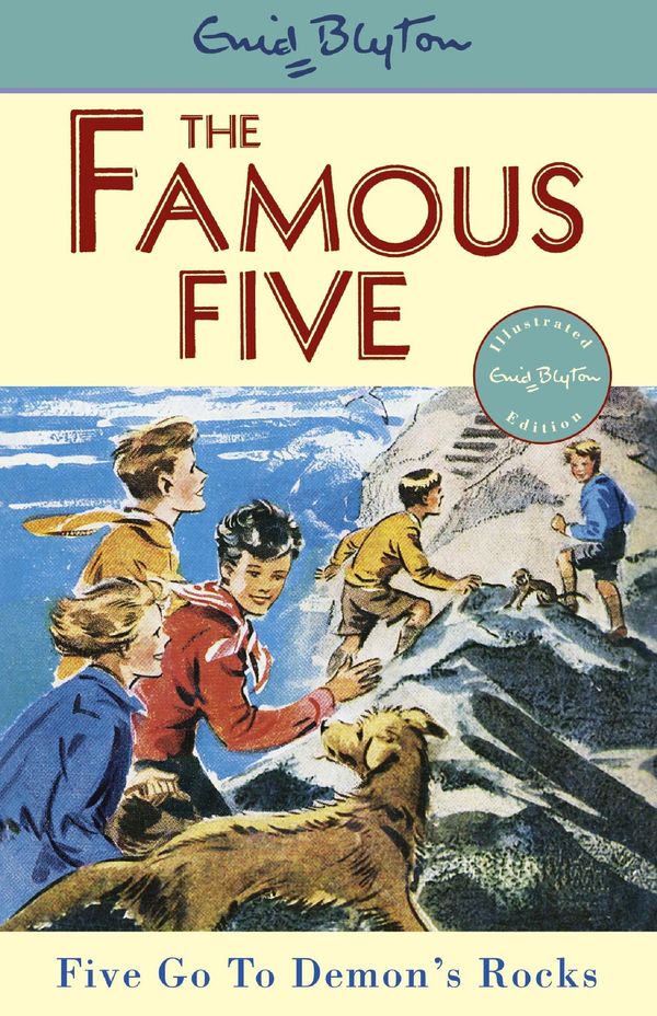 English bookcover: "Five go to Demon´s Rocks"