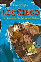 Spanish bookcover: "Los Cinco en las rocas del diablo"