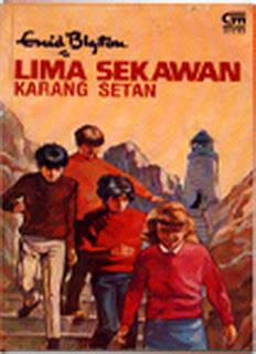 Indonesian bookcover: "Seri Lima Sekawan: Karang Setan"