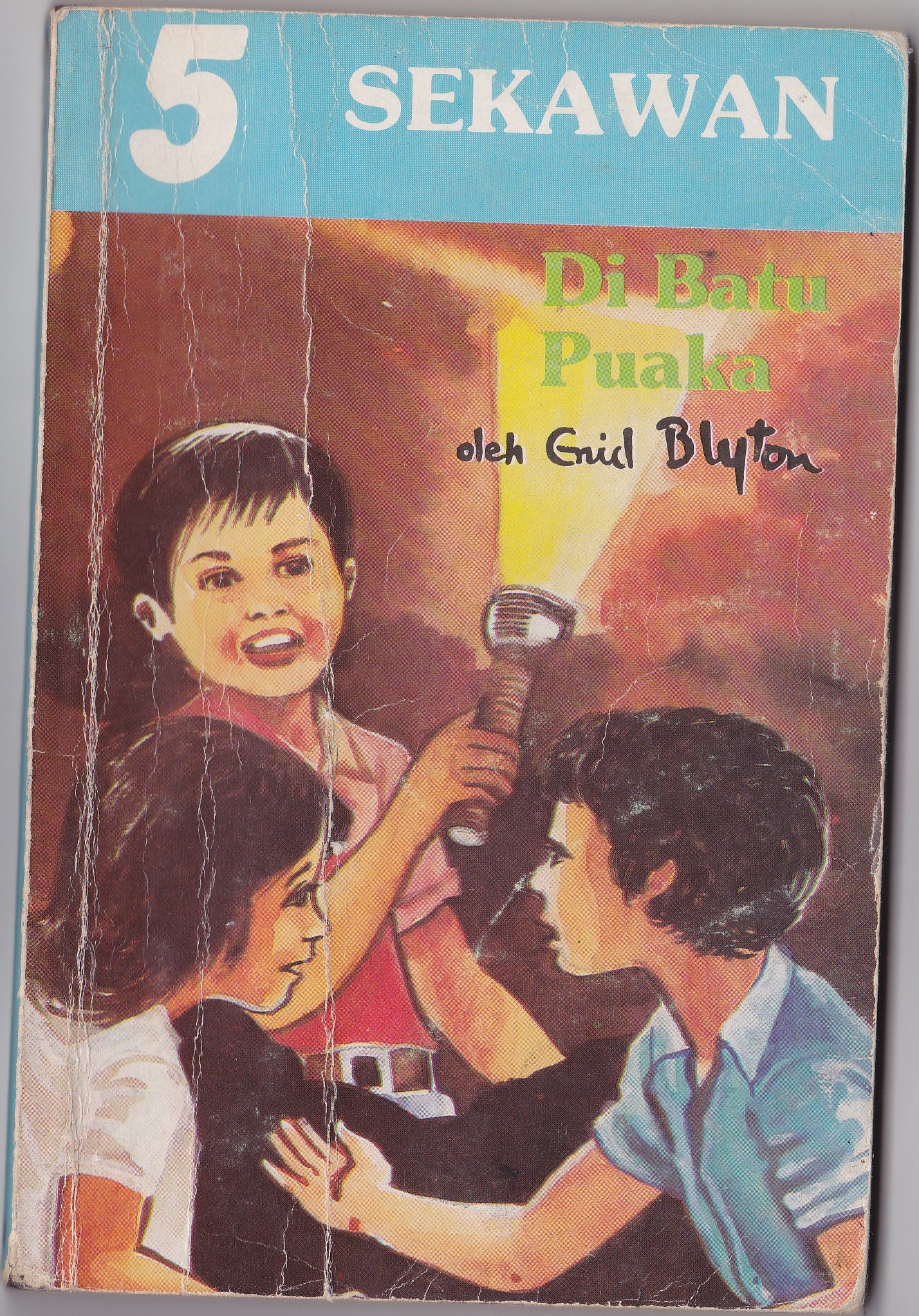 Malay bookcover: "5 Sekawan: Di Batu Puaka"