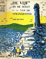 Dutch bookcover: "De Vijf en de schat van de strandjutter"