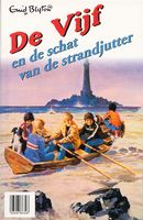 Dutch bookcover: "De Vijf en de schat van de strandjutter"