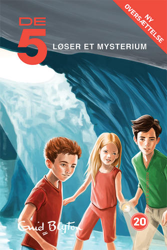 Danish bookcover: "De fem på den hviskende ø / De 5 løser et mysteruim"