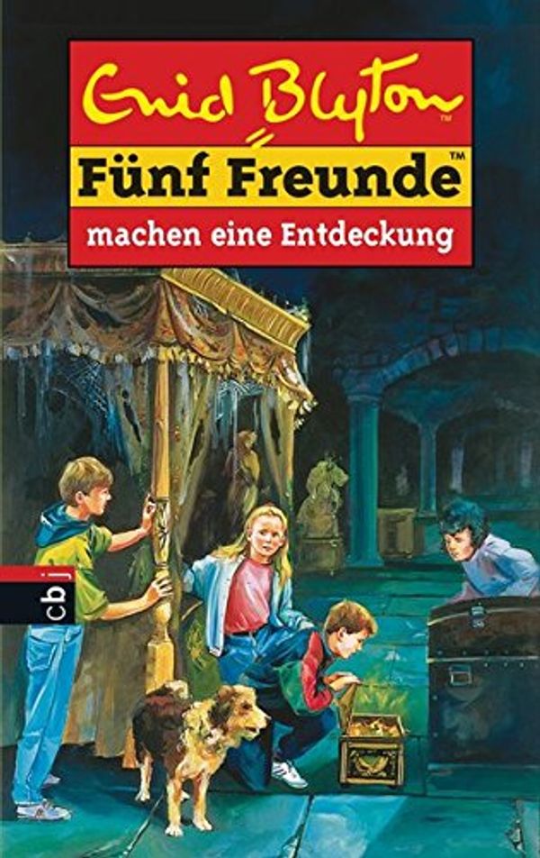 German bookcover: "Fünf Freunde machen eine Entdeckung"