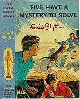 English bookcover: "Five have a mystery to solve"