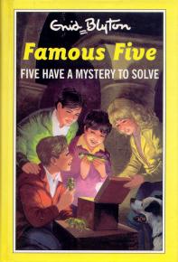 English bookcover: "Five have a mystery to solve"
